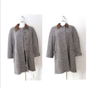 D'Aillaird's classic grey wool coat. size 16/L/XL